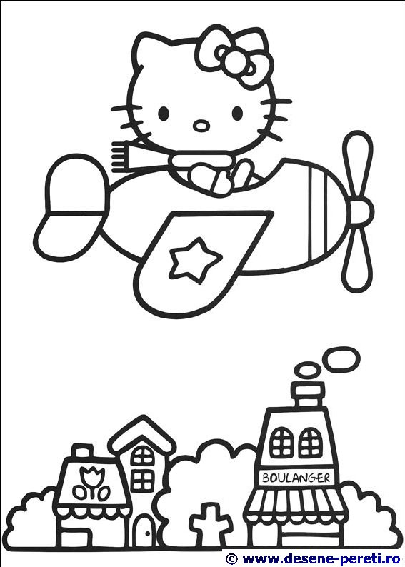 hello kitty desene colorat